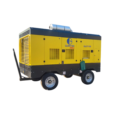 品質  GLORYTEK Drilling Rig Tools Diesel Engine Driven Air Compressor Portable For Industrial 工場