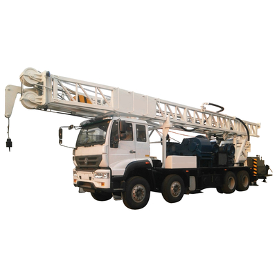 品質  Borehole Water Well Drill Rig 600m Truck Mounted With Mud Pump 工場