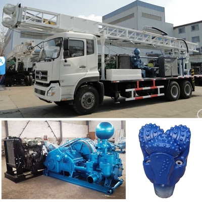 Dongfeng 6×4のトラックのシャーシに取付けられる400mのドリルリグマシン