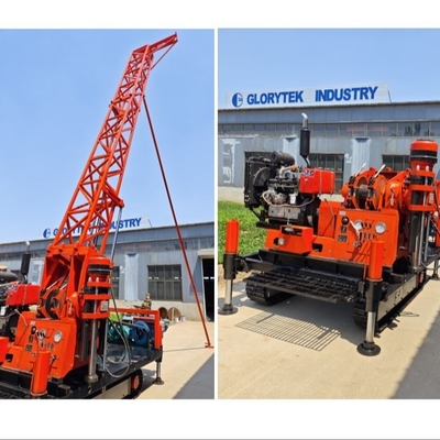 クローラーシャーシに取り付けられた50m 100m 200m 300m探査掘削リグ