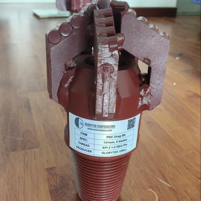 柔らかい形状の掘削ツール Pdcドラッグビット 挿入 145mm 鉱山機器の部品