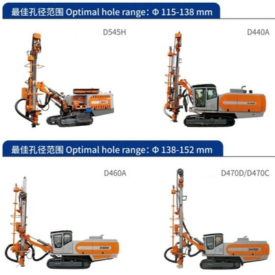 鉱山 統合型DTH 表面掘削機 機械 空気圧縮機 内蔵