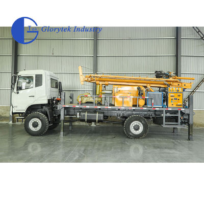 全油圧東風4X4トラックボーリング掘削リグ、500m深度、105-350mm孔径