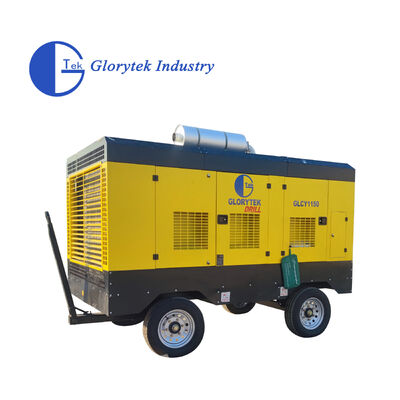 GLORYTEK Portable Diesel Engine Driven Air Compressor with 31m3/min Air Output and 25bar Pressure for Industrial Use
