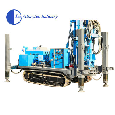 クローラー型水井掘削リグ GL600S トラック 極深600m,直径範囲105から500mmの深井掘削のために設置