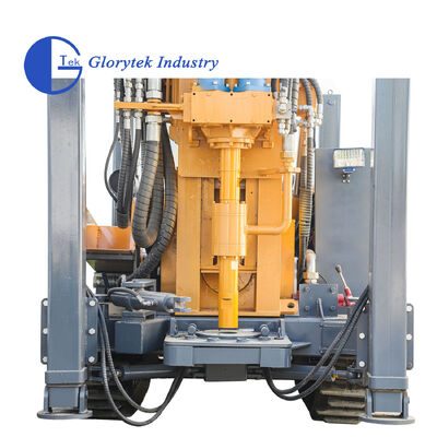 Full Hydraulic GL180R Rubber Crawler Type Water Well Drill/Drilling Rig For 180m Depth